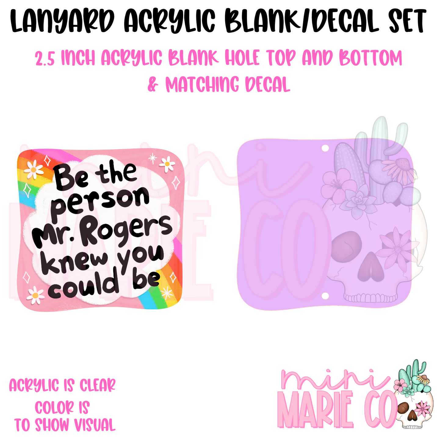 MR. Rogers Lanyard Set