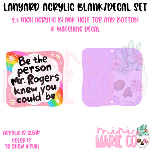 MR. Rogers Lanyard Set