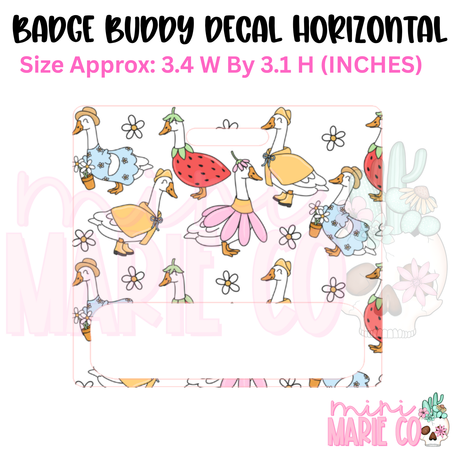 Summer Geese Badge Buddy Ready to Apply
