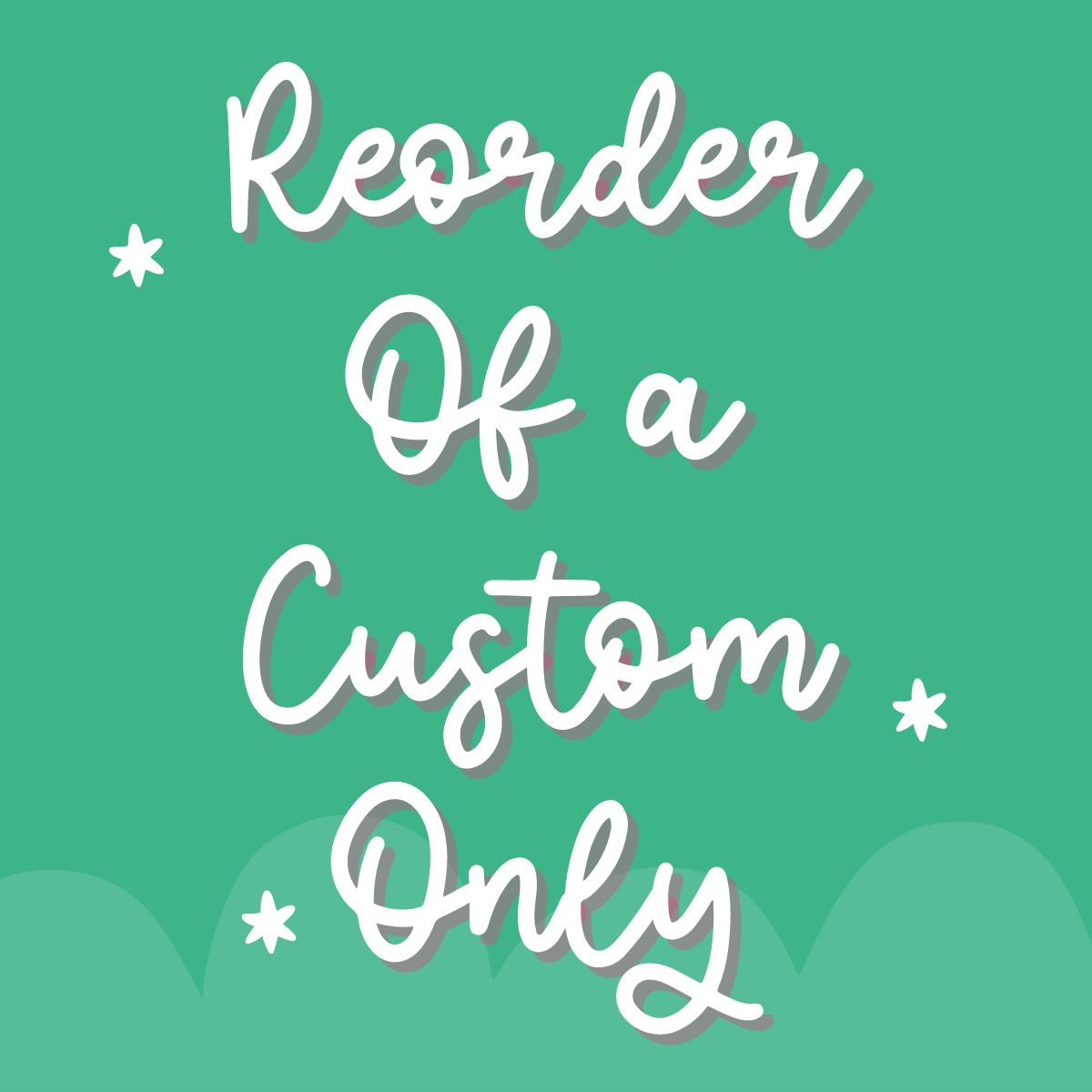 Reorder of A Custom Arcylic/Decal Set Only