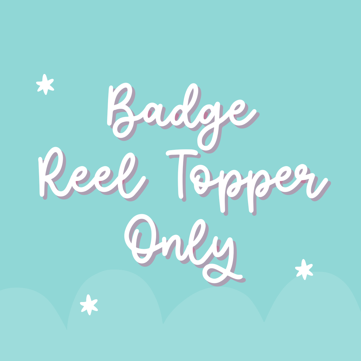 Badge Reel Topper Only