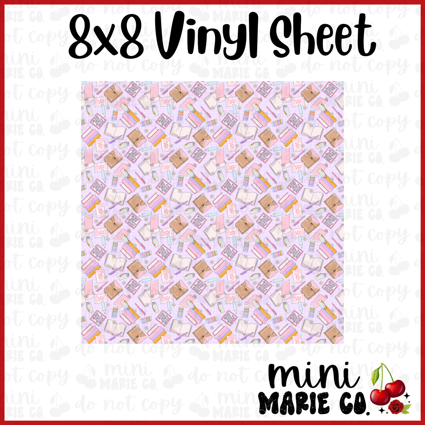Book Blind Date Vinyl Sheet 8x8