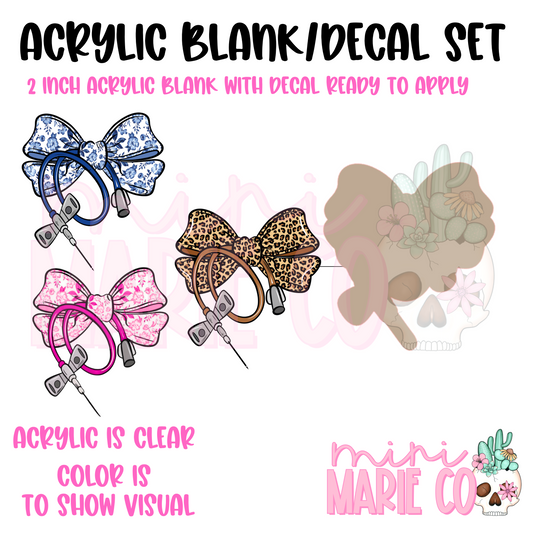 Phlebotomist Butterfly Acrylic Blank/Decal Set