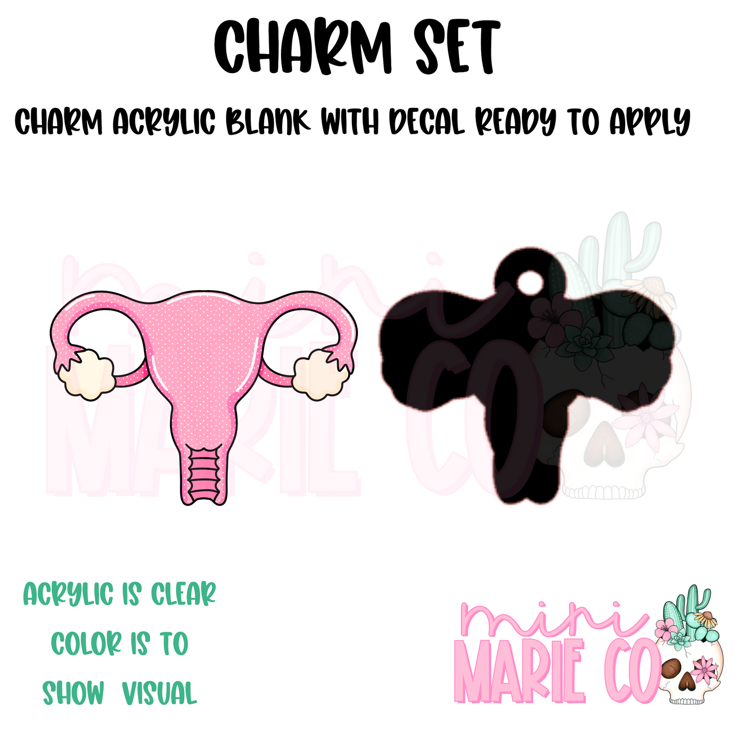 Uterus Charm/Decal
