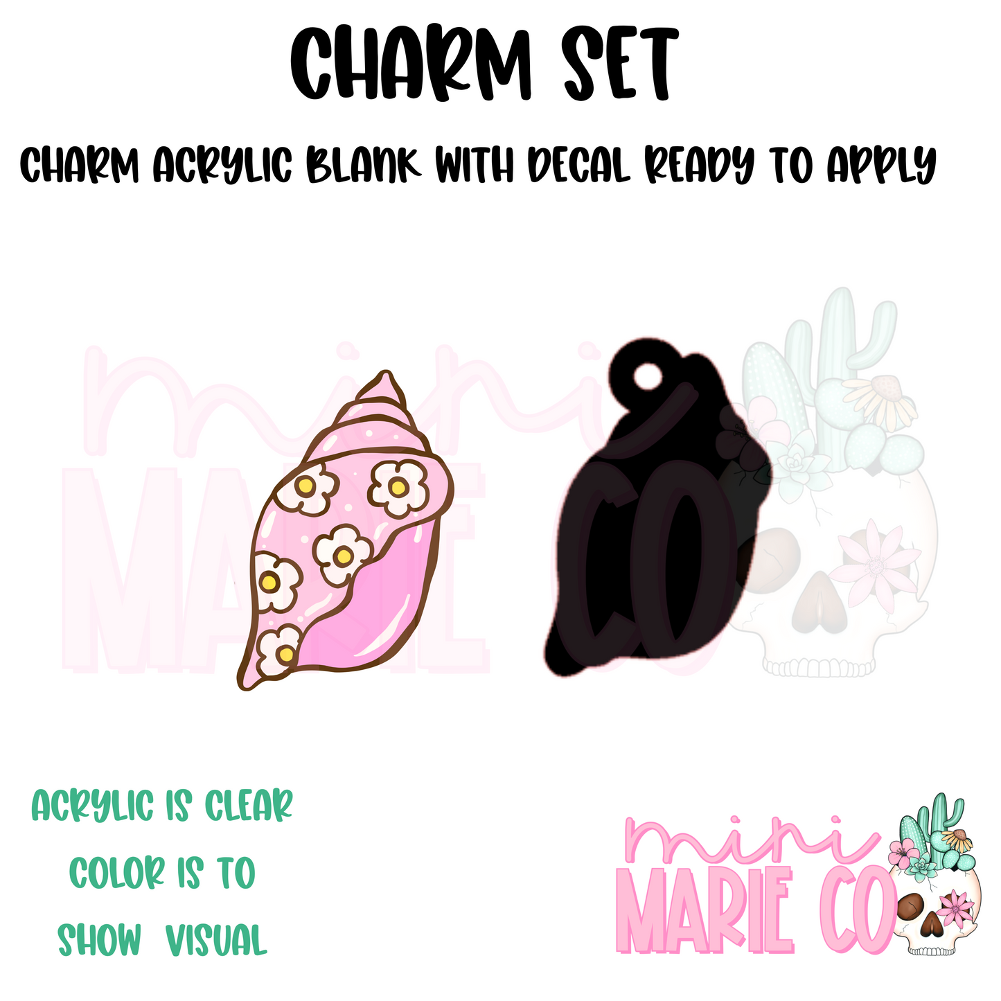 Cone Shell Charm/Decal