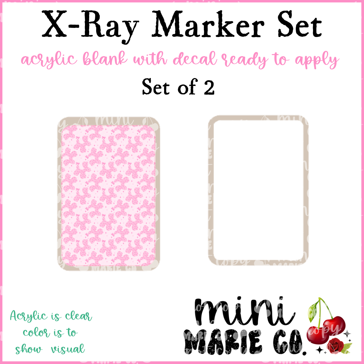 Pink Balloon Dog X-Ray Marker