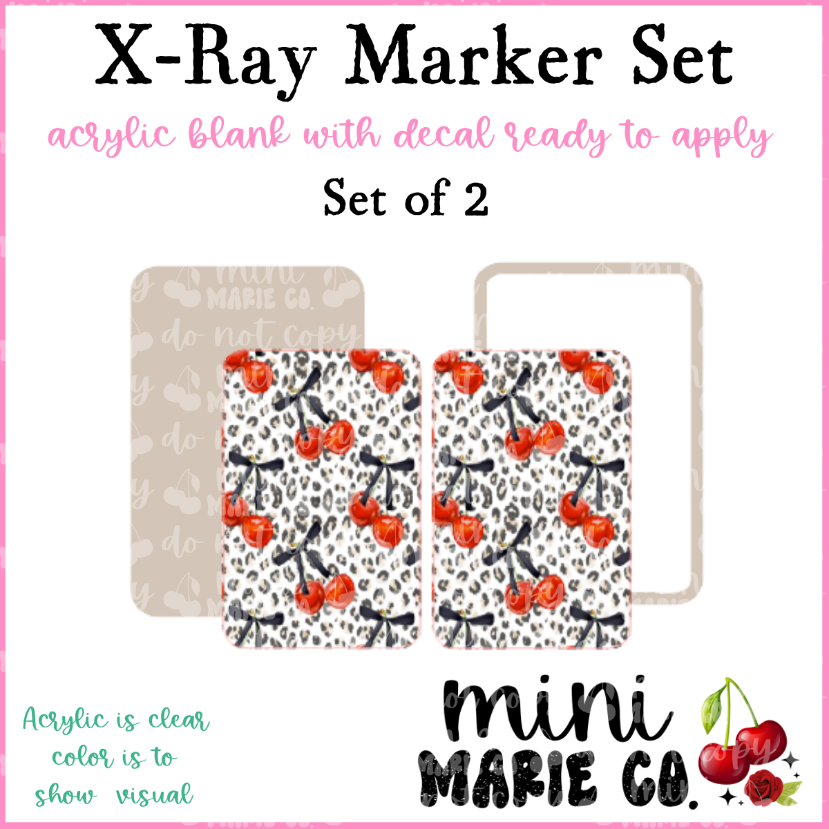 Leopard Cherry X-Ray Marker