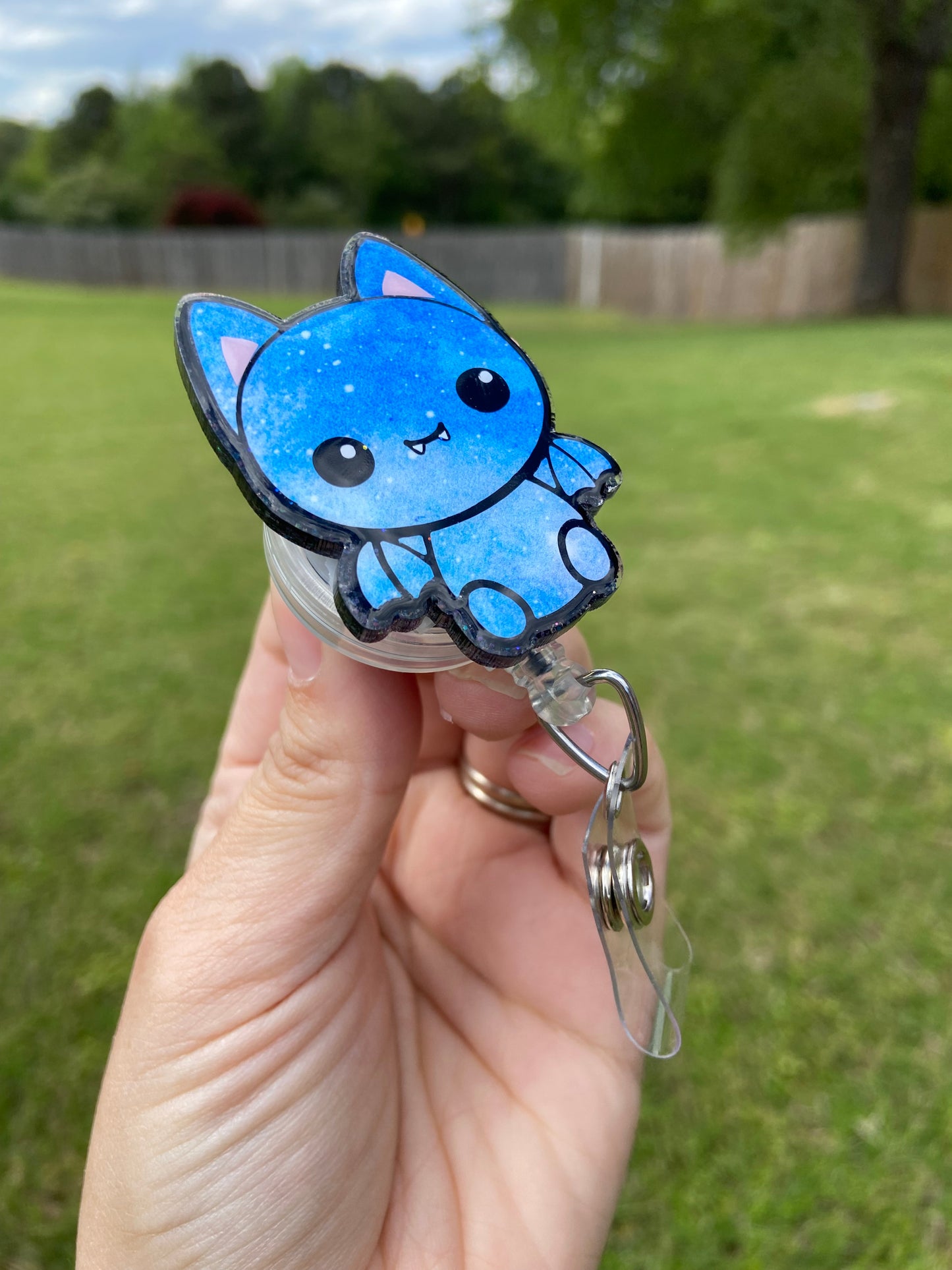 Galaxy Bat Badge Reel