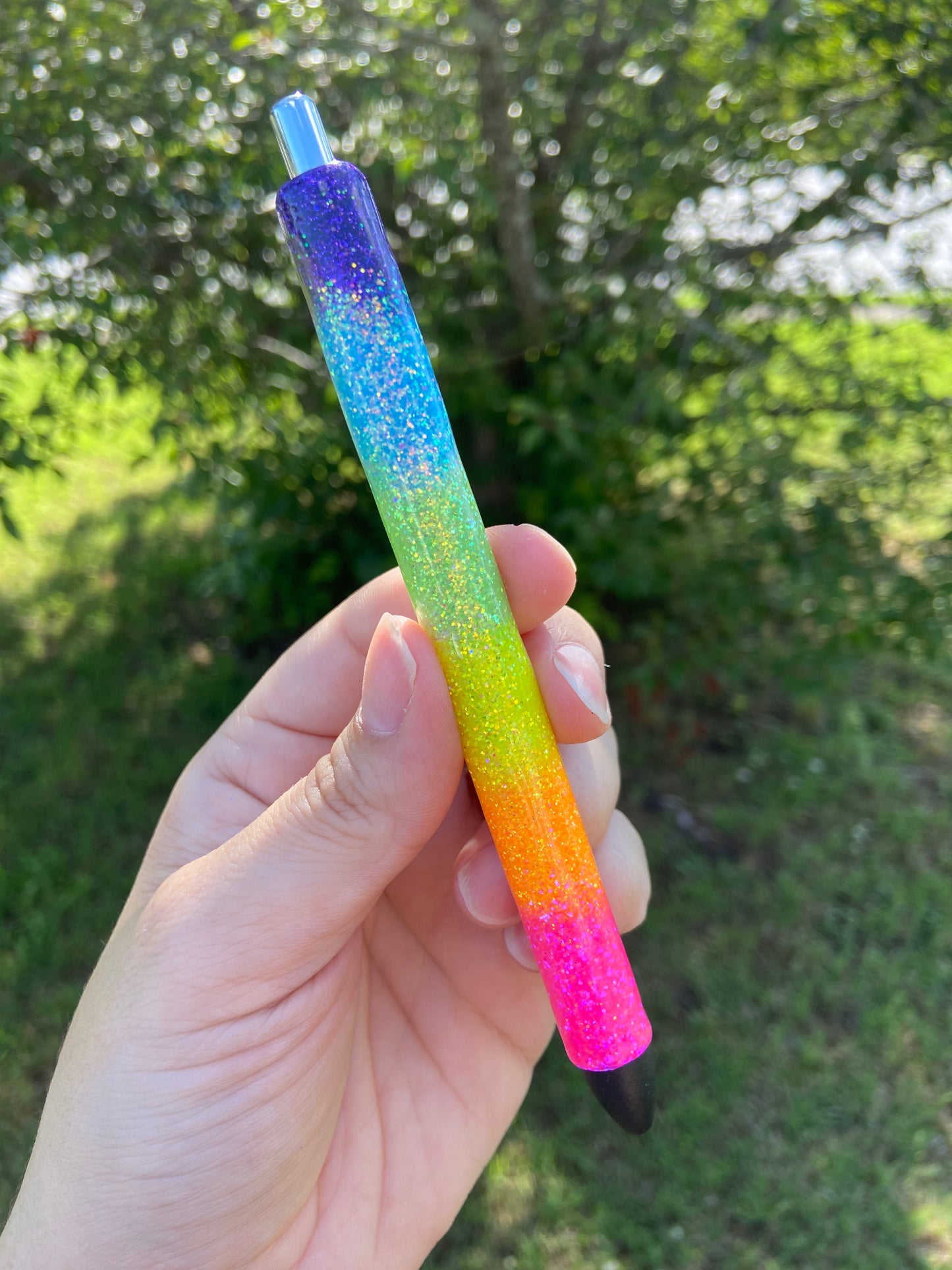 Rainbow Glitter Pen