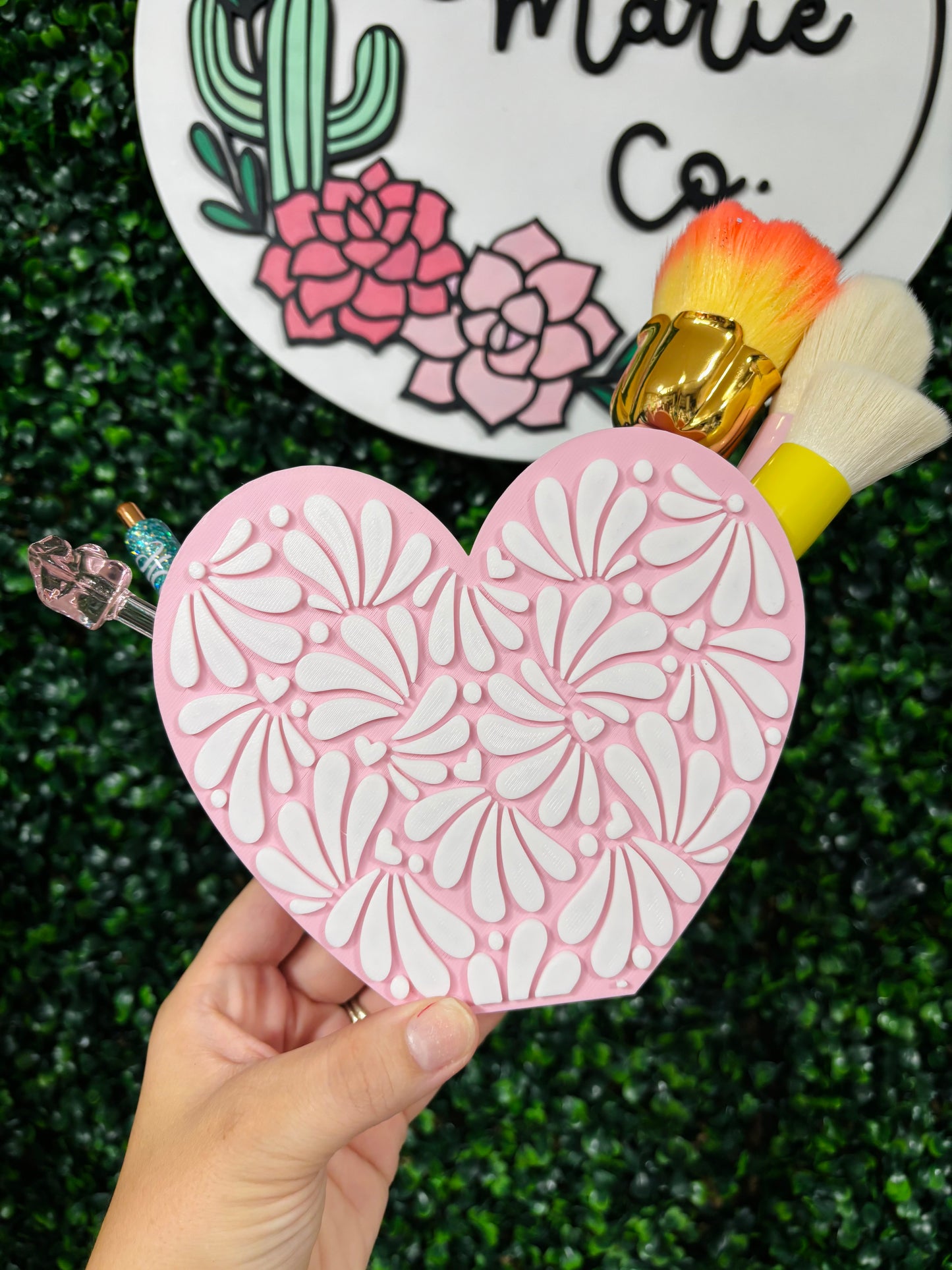 Talavera Cute Desk/Make up Brush Holder