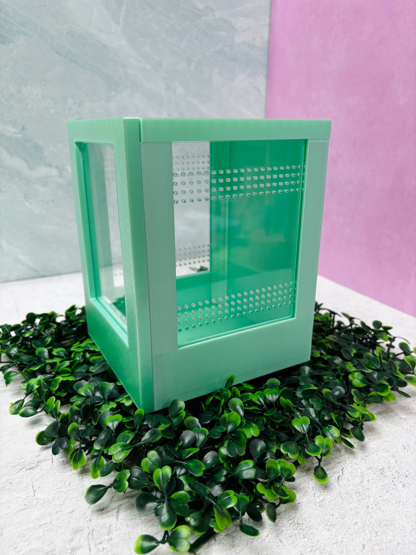 Mini Jumping Spider Enclosure- Front-Open Ventilated Spider House Terrarium