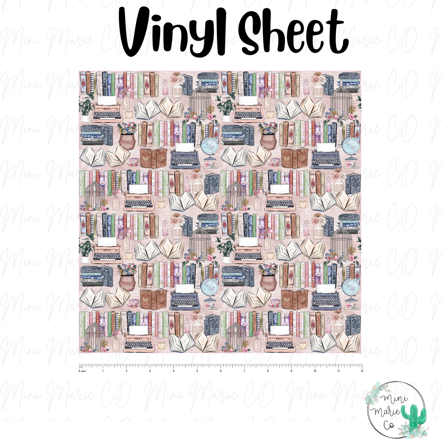 Beautiful Books Vinyl Sheet 12x12
