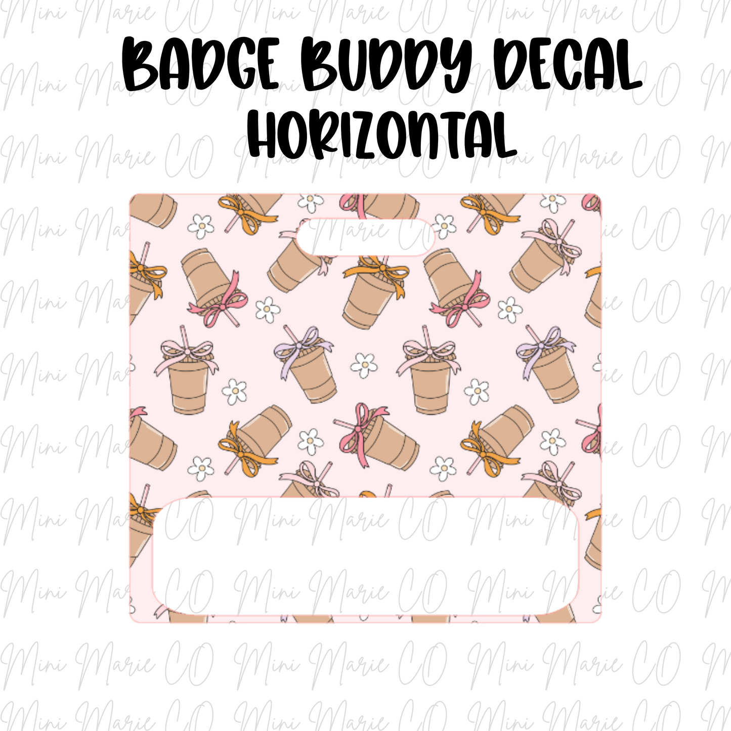 Coquette Coffee Badge Buddy Ready to Apply