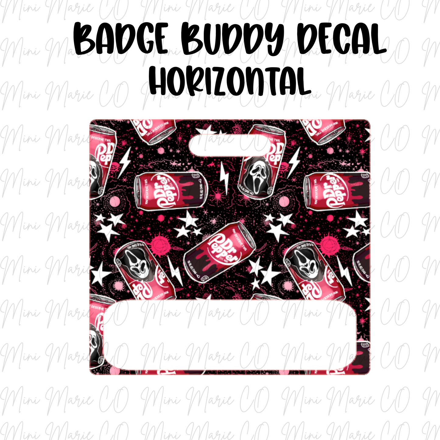 Ghostie and Soda Badge Buddy Ready to Apply