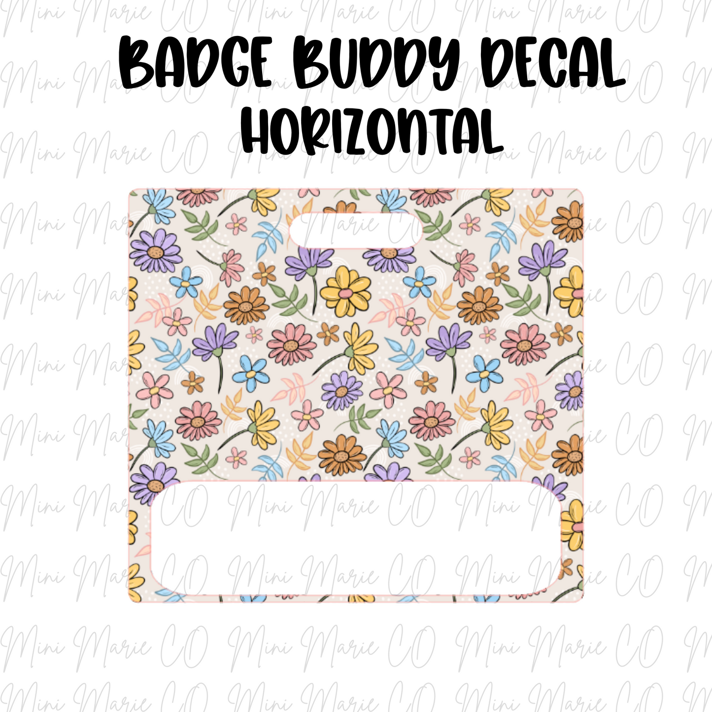 Floral Badge Buddy Ready to Apply