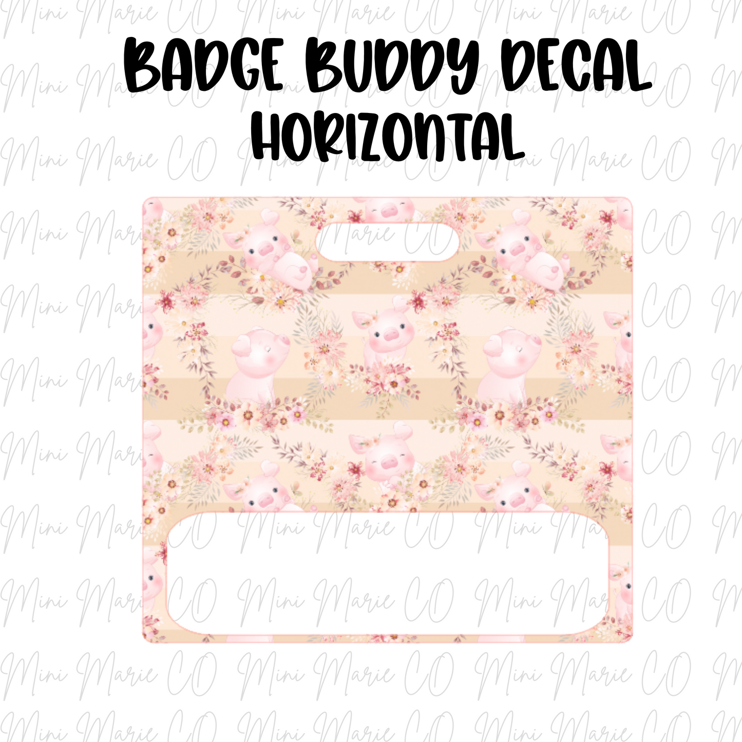 Pig Badge Buddy Ready to Apply