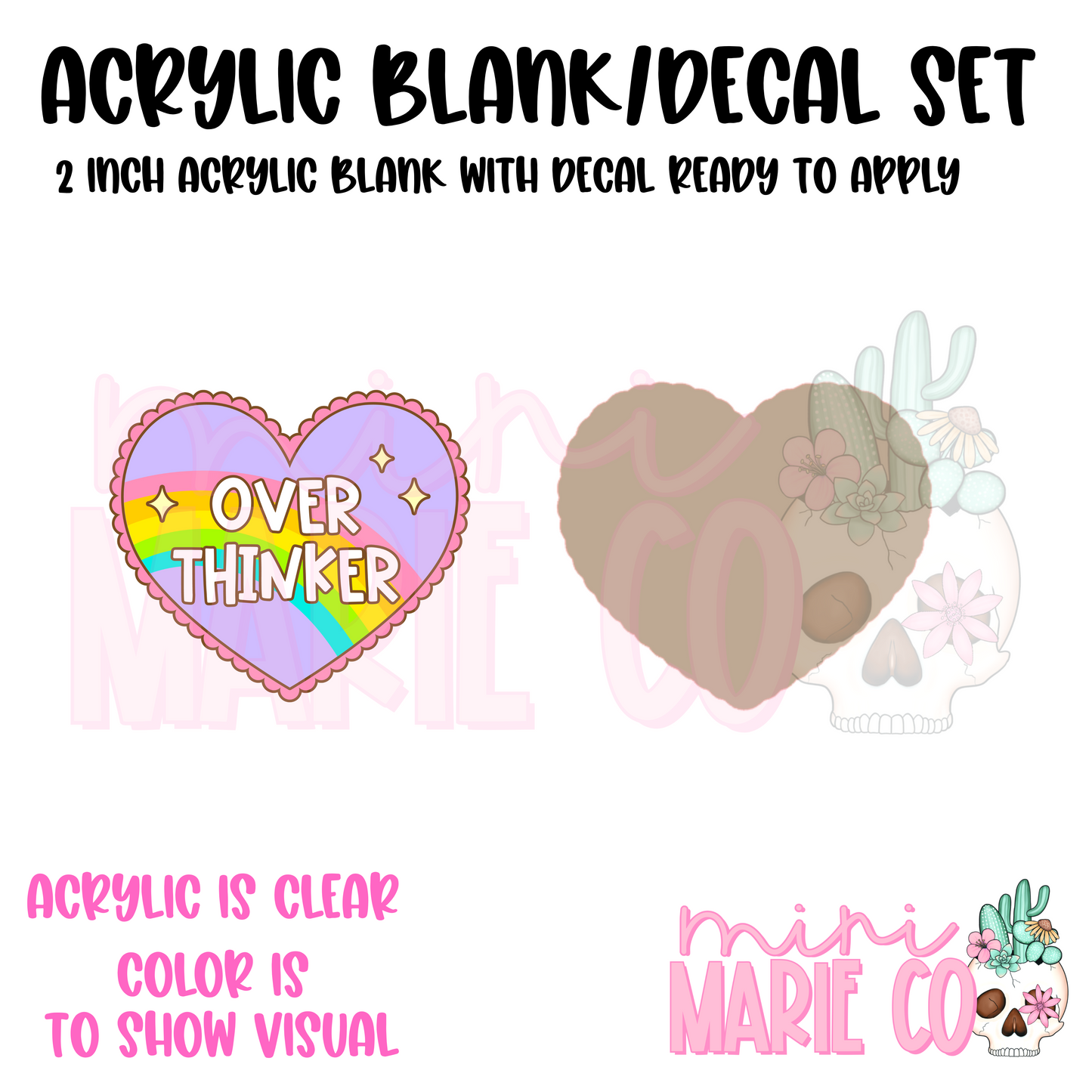Overthinker Blank/Decal Set