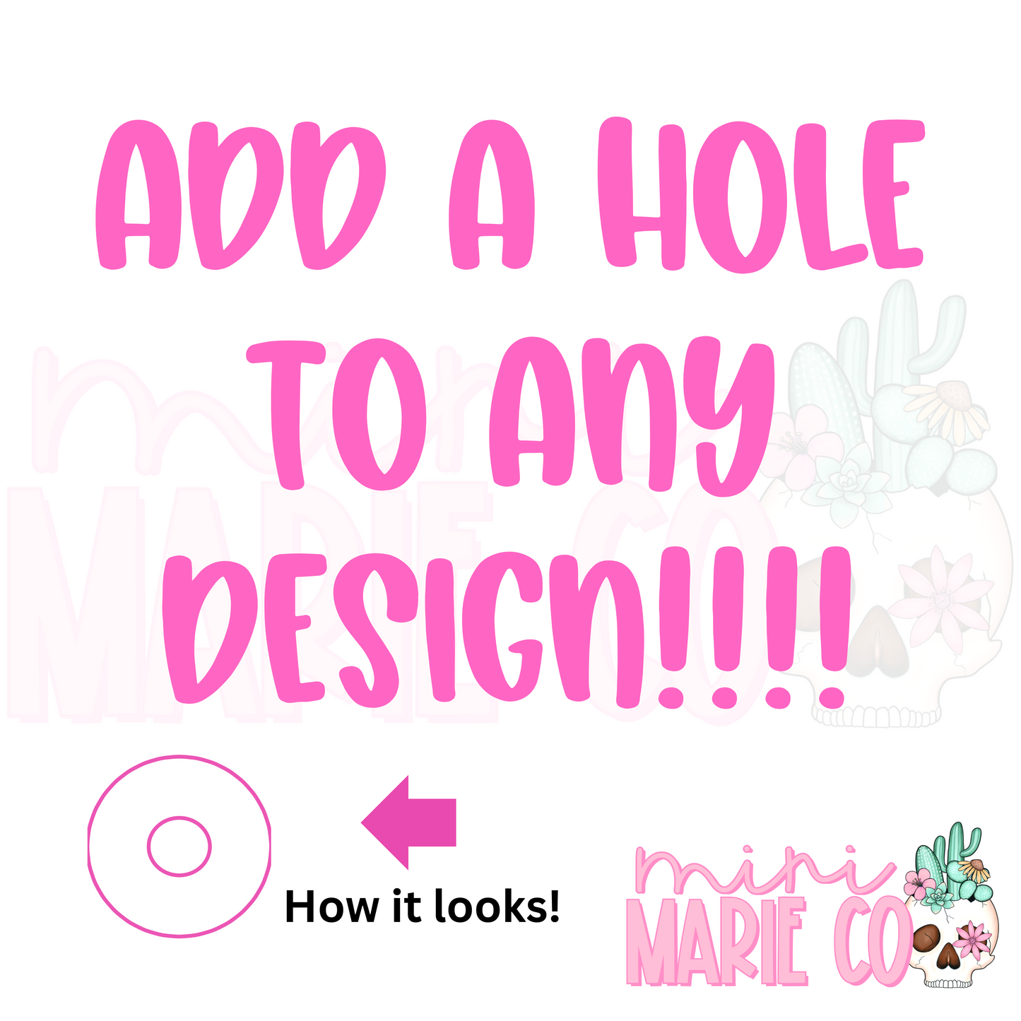 Add Hole To Any Design!