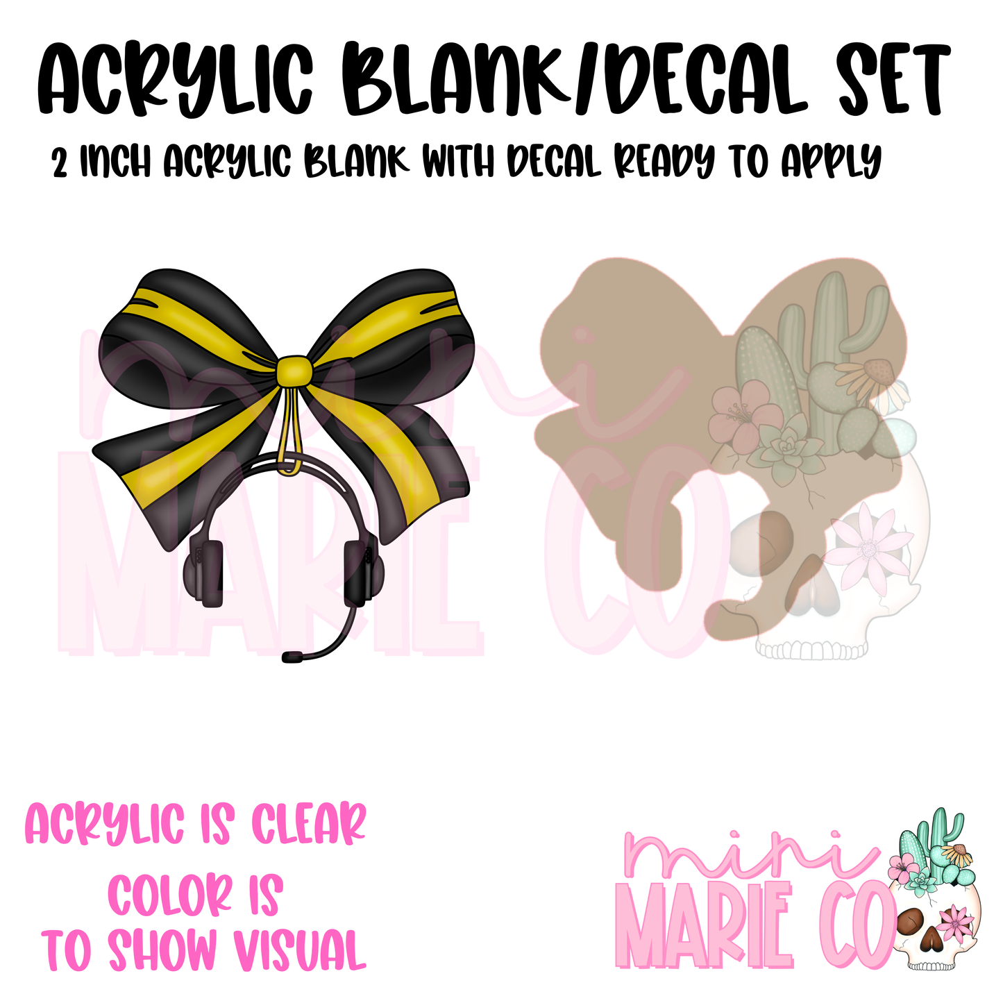 911 Dispatcher Acrylic Blank/Decal Set