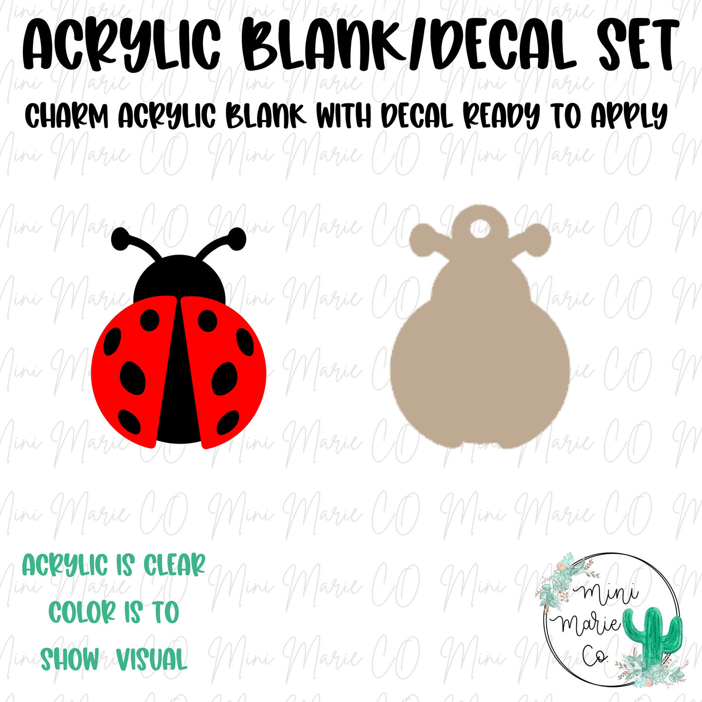 Ladybug Charm/Decal
