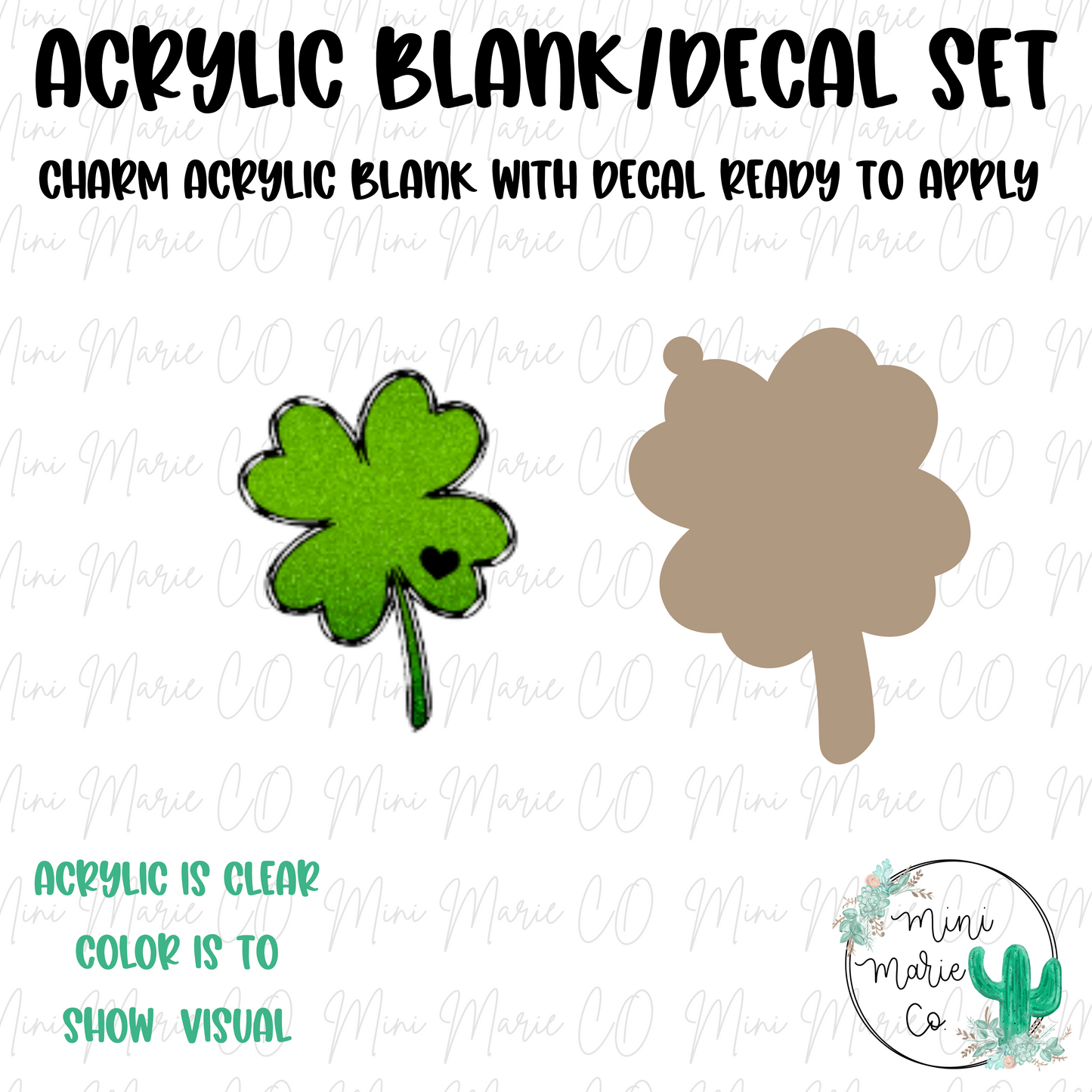 Four Leaf Clover Charm/Decal