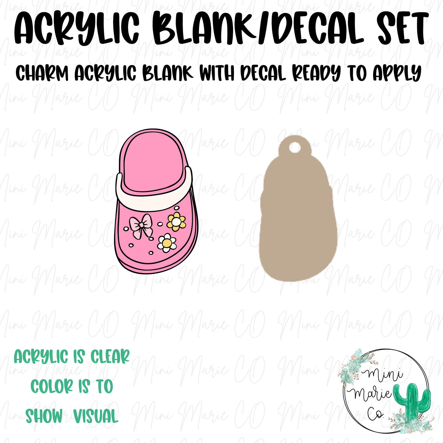 Crocc Shoe Charm/Decal