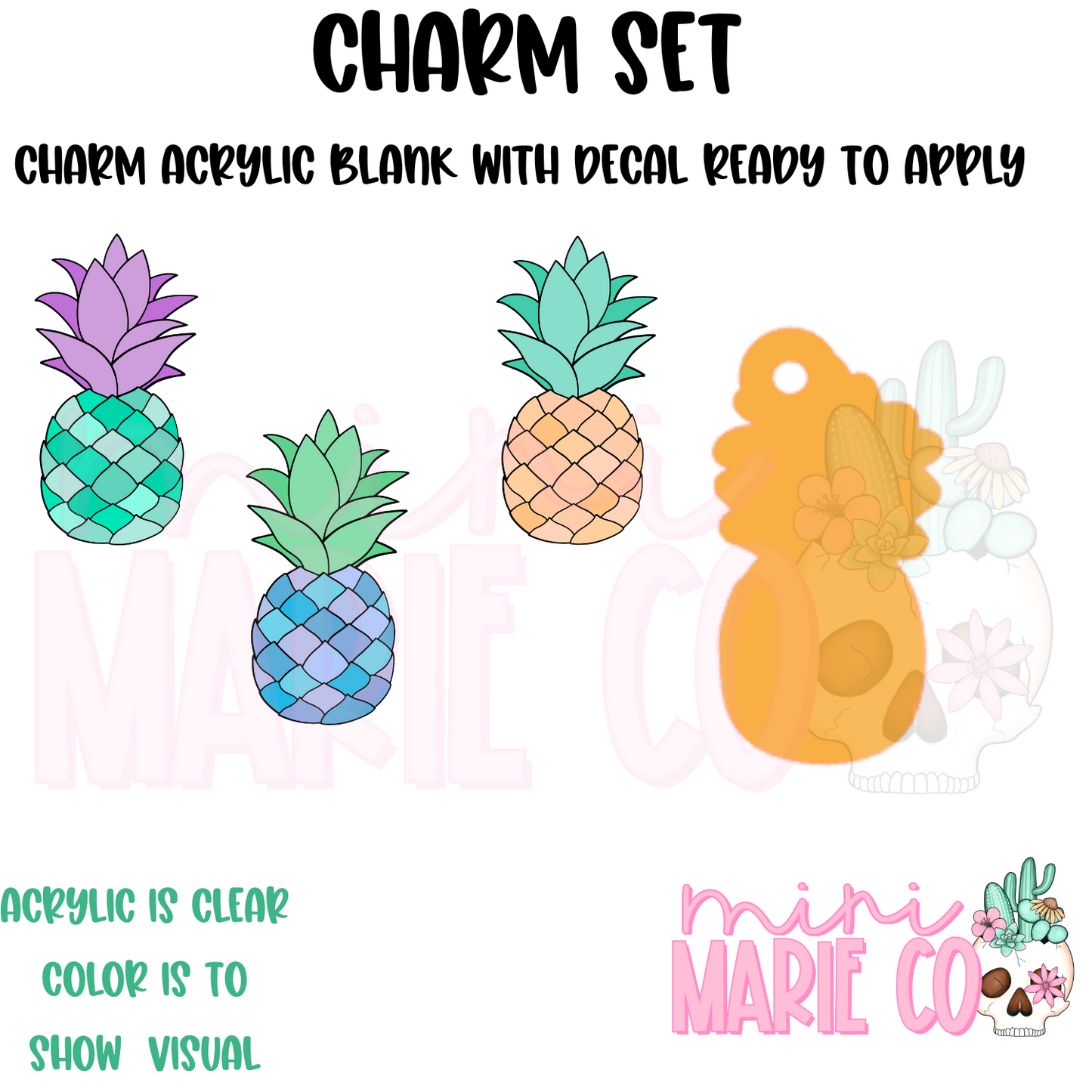 Pineapple Charm/Decal