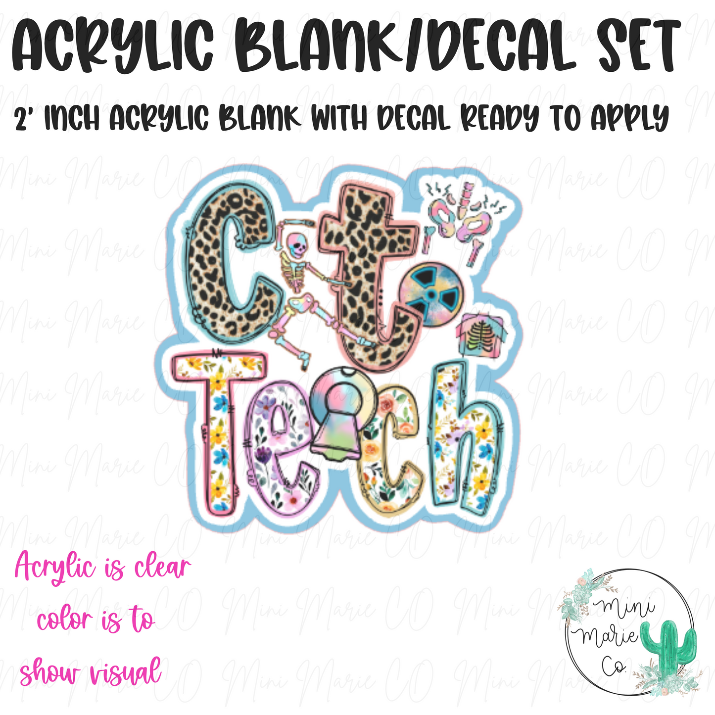 CT Collage Blank/Decal Set