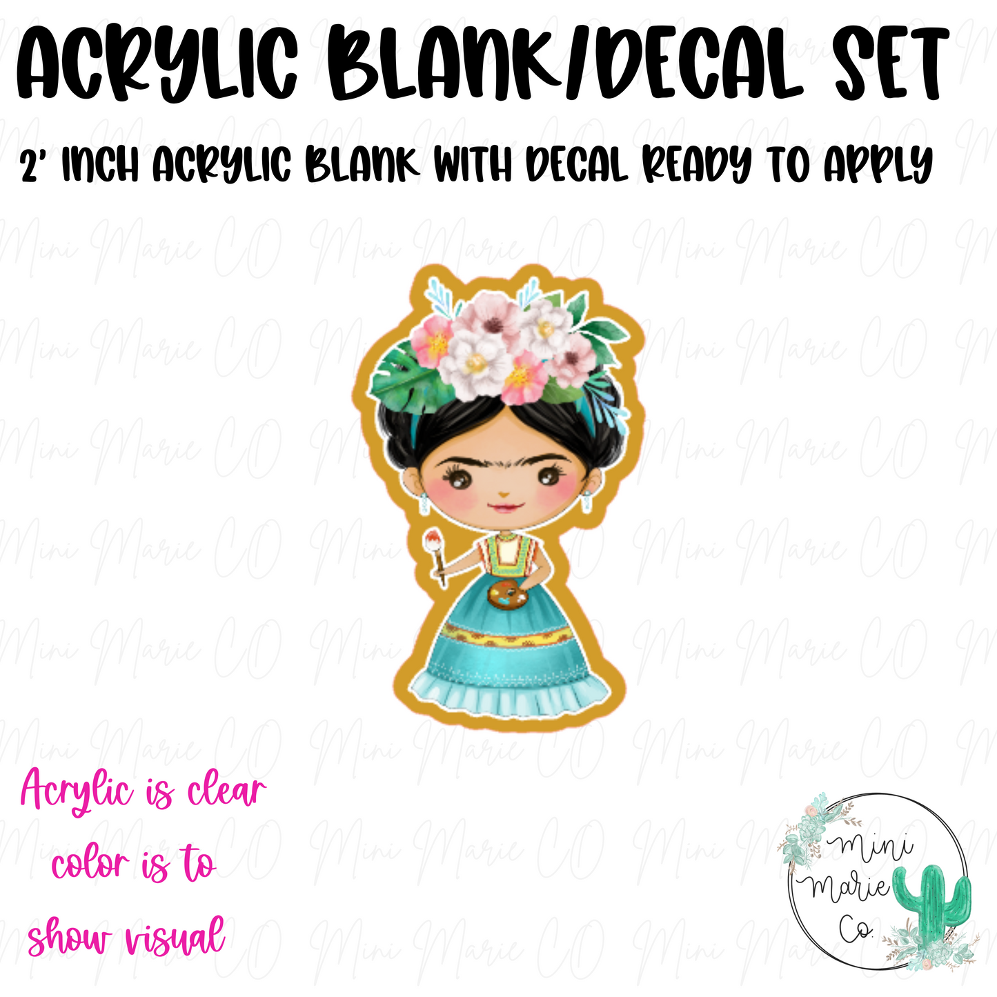 Frida Artist Blank/Decal Set