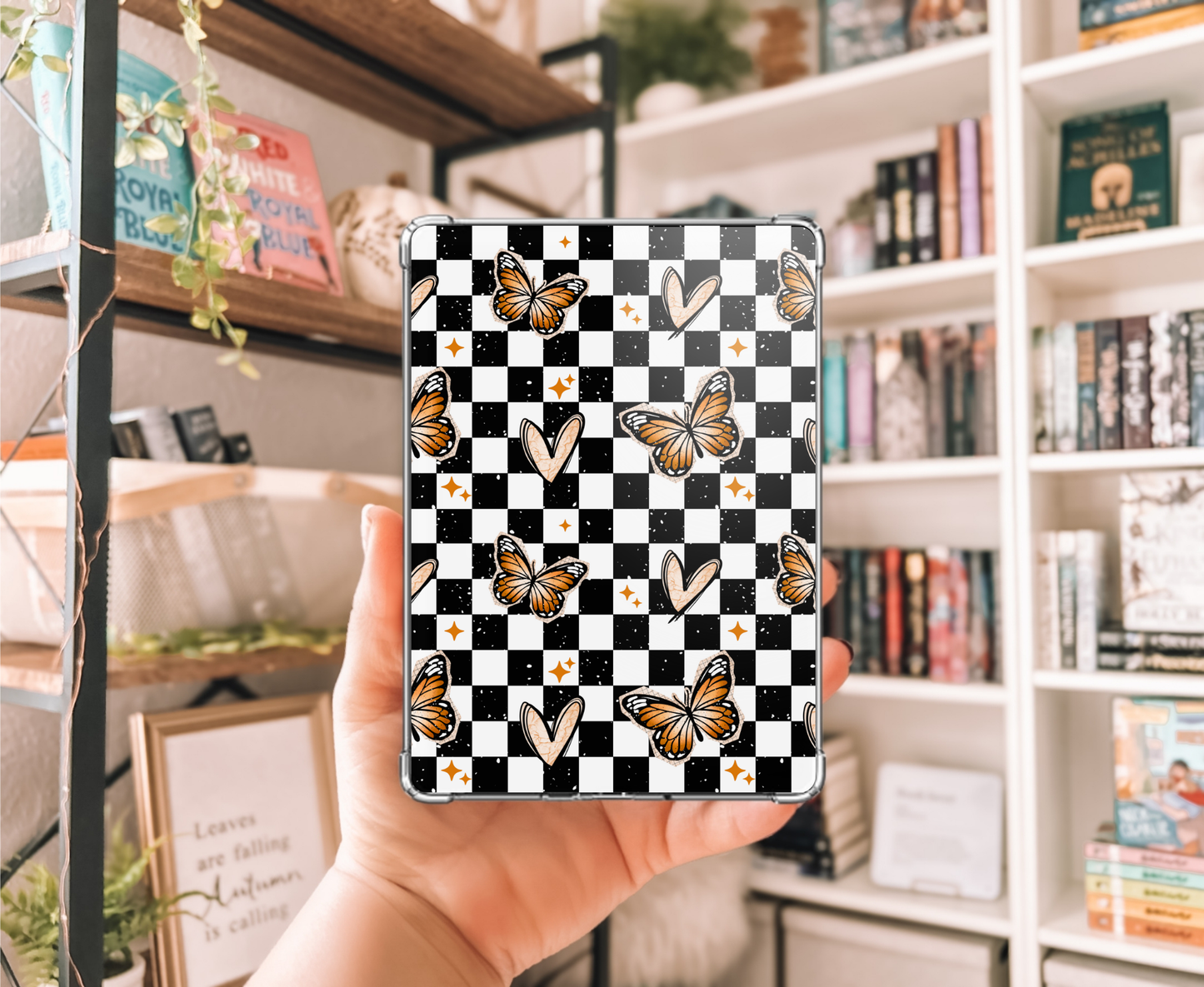 Checkered Butterfly Kindle Insert
