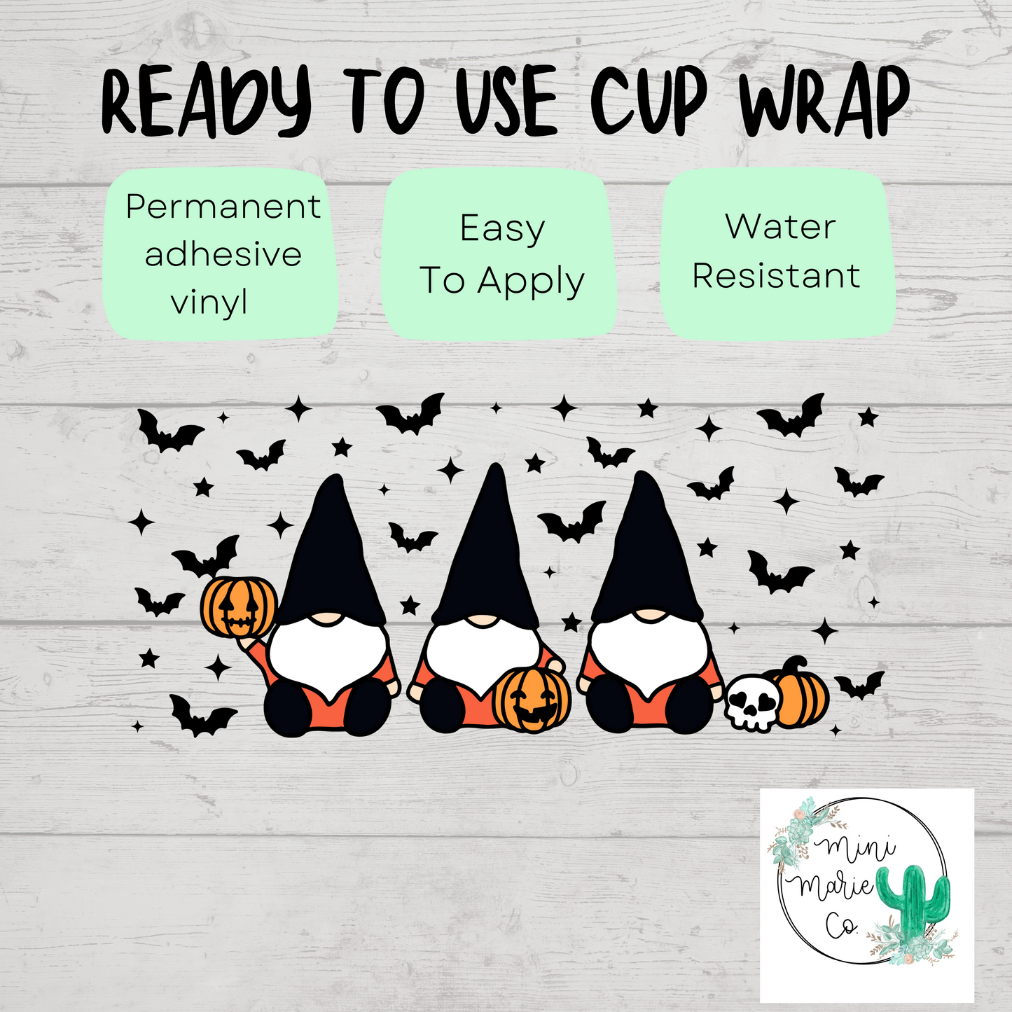 Halloween Gnomes 16oz Libbey Glass Wrap