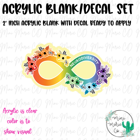 Neurodiversity symbol Acrylic Blank/Decal