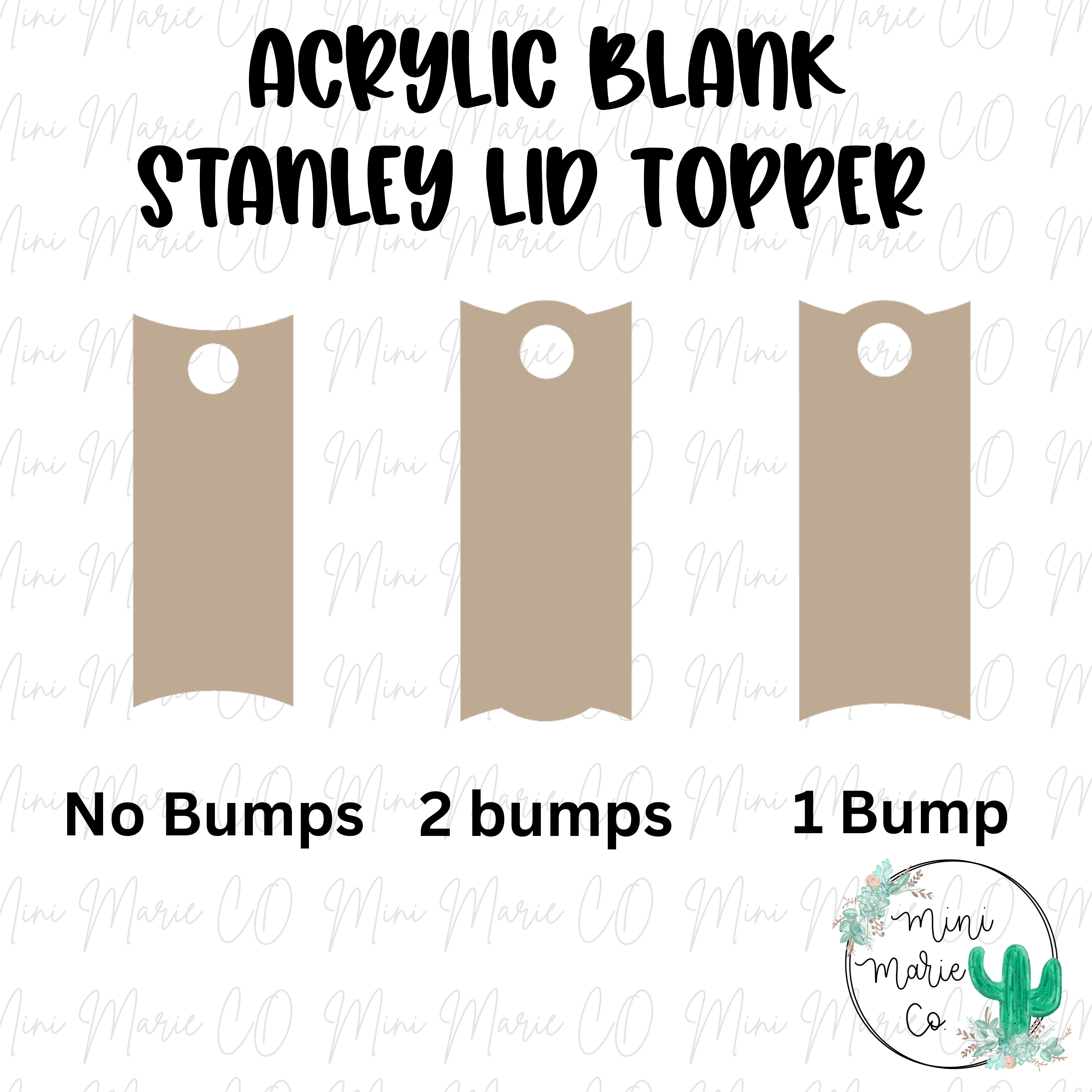 Acrylic Blank Stanley Topper, Sublimation Blanks, Custom Name