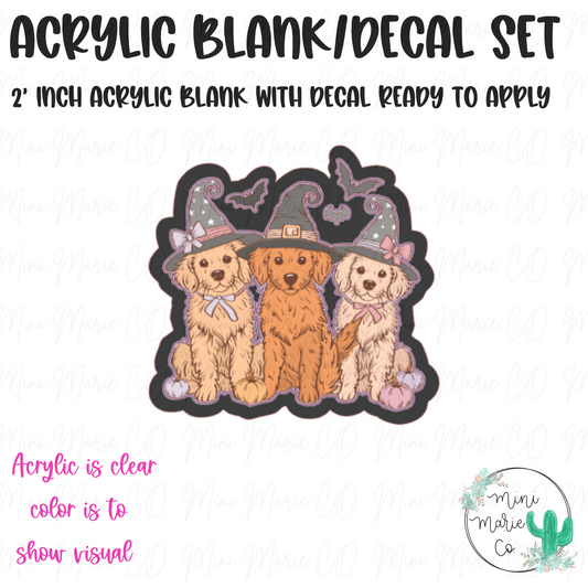 Spooky Dogs Acrylic Blank/Decal Set