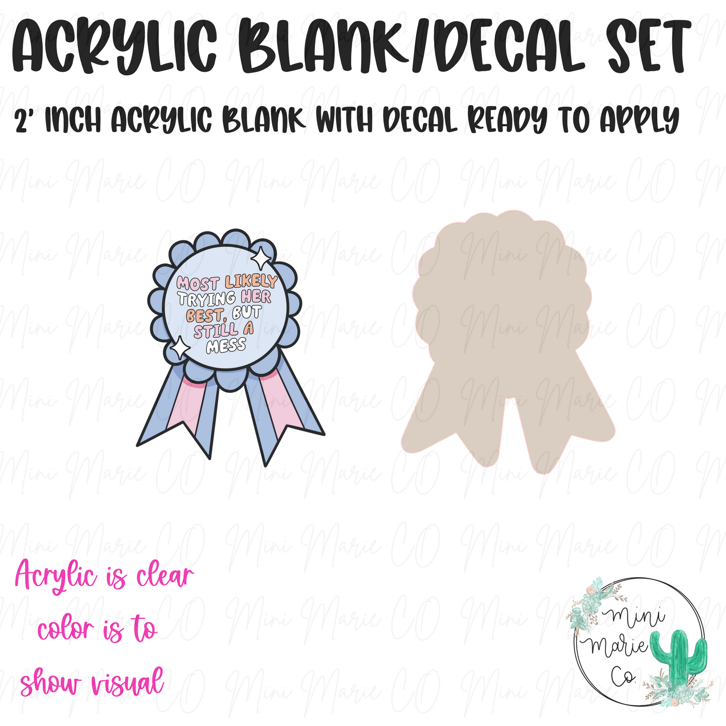 Still a Mess Blank/Decal Set