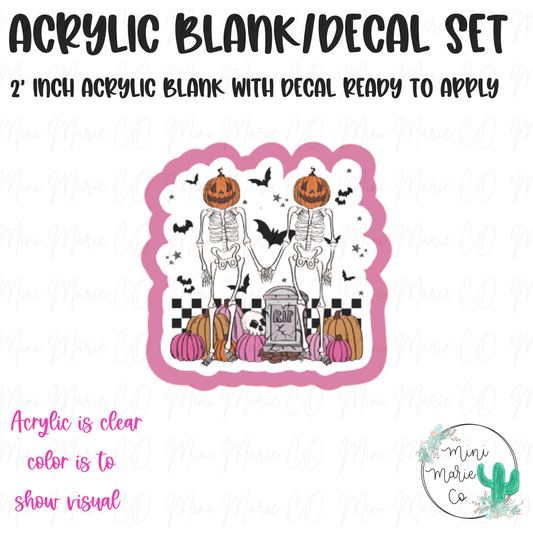 Skellie Besties Acrylic Blank/Decal Set