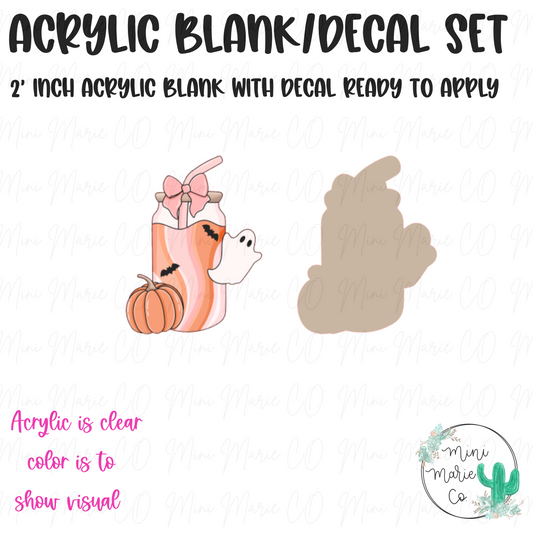 Ghostie Coffee Acrylic Blank/Decal Set