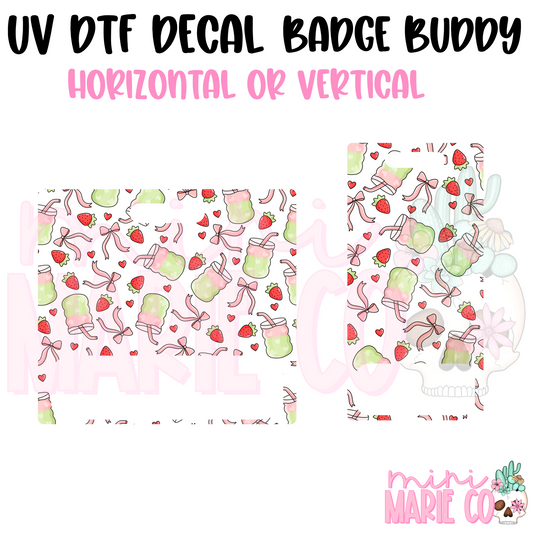 Matcha Girlie UV DTF Ready to Apply Decal (Horizontal or Vertical)