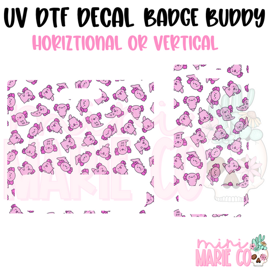 Axolotl  UV DTF Ready to Apply Decal (Horizontal or Vertical)