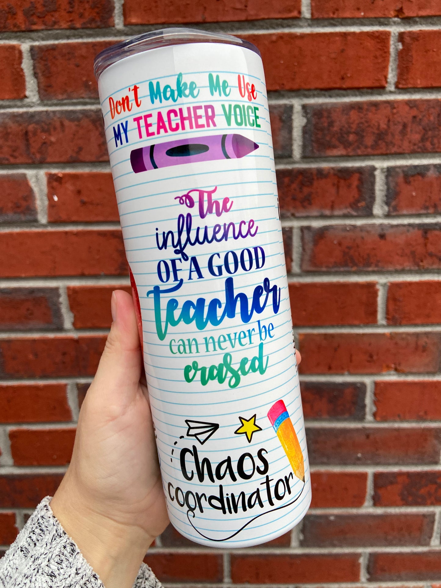 Teacher Full Wrap Tumbler / 20 ounces