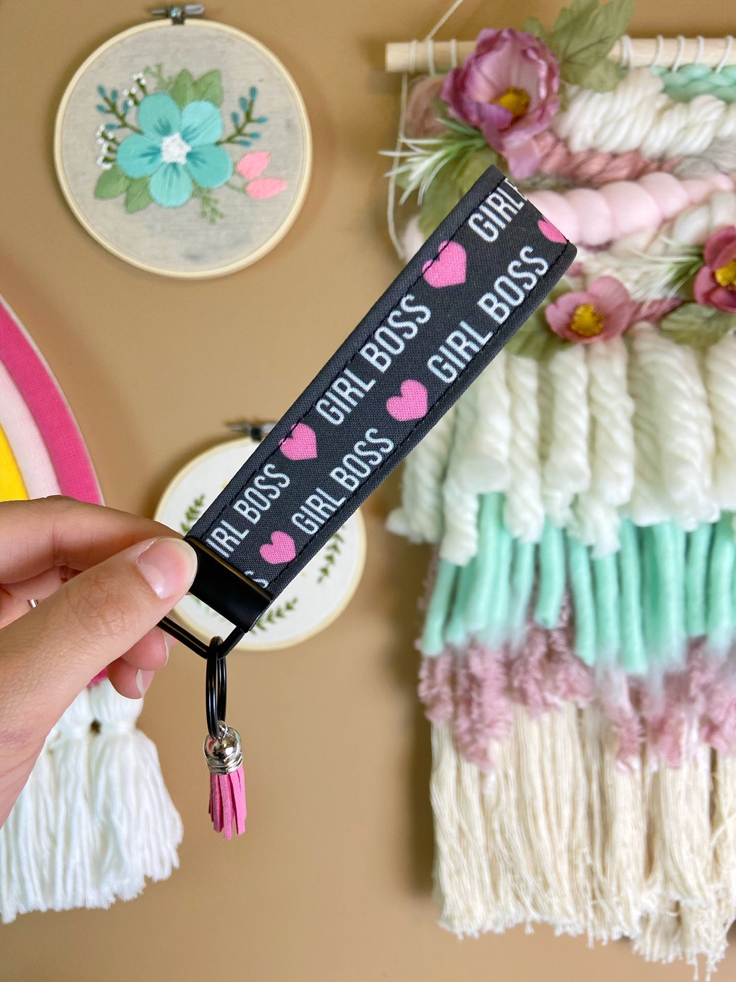 Girl Boss Keyfob