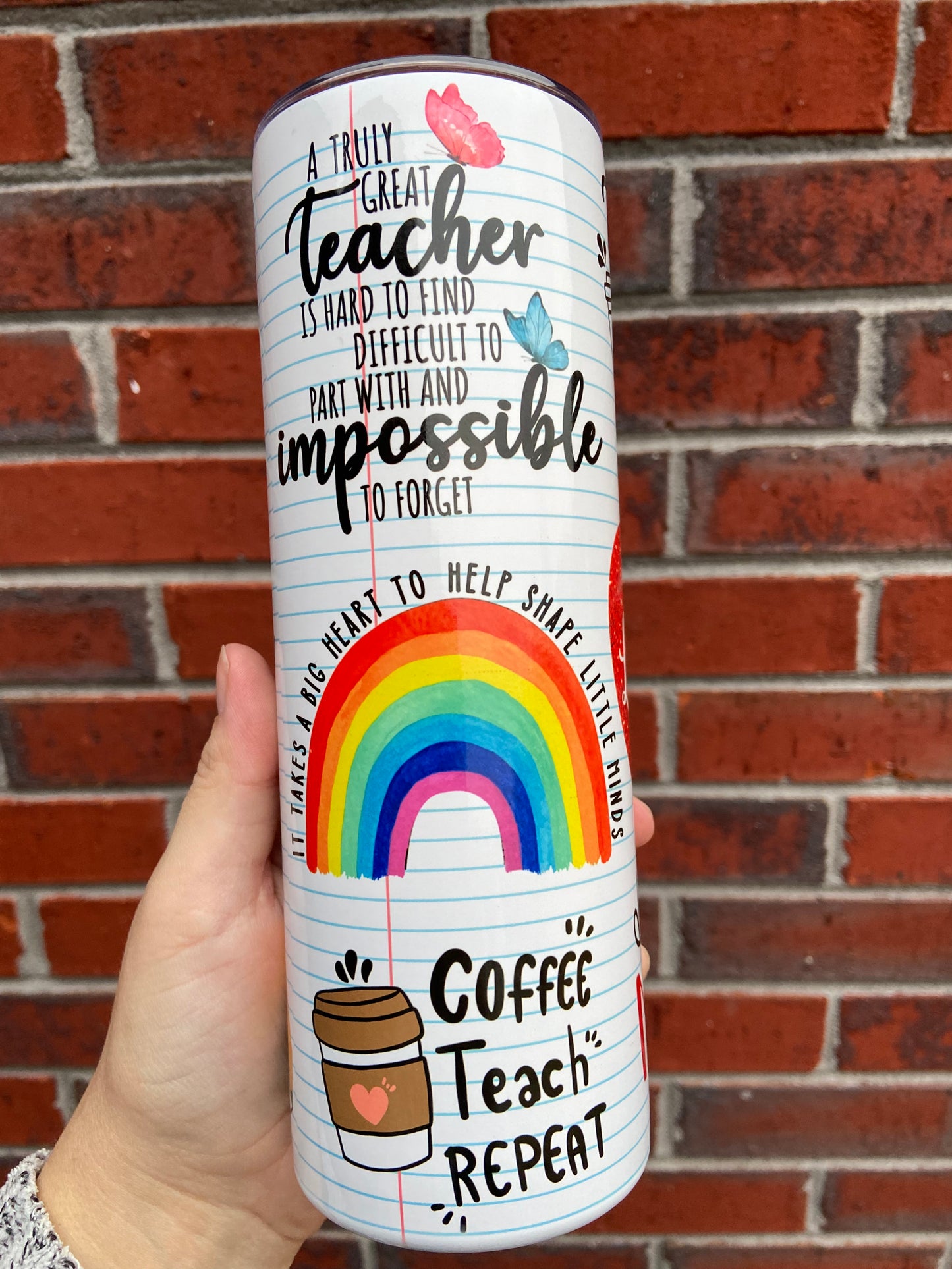 Teacher Full Wrap Tumbler / 20 ounces
