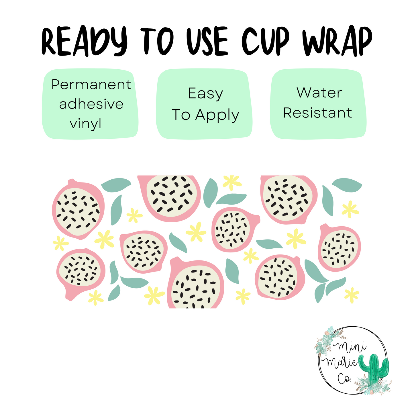 Dragonfruit 16oz Libbey Glass Wrap
