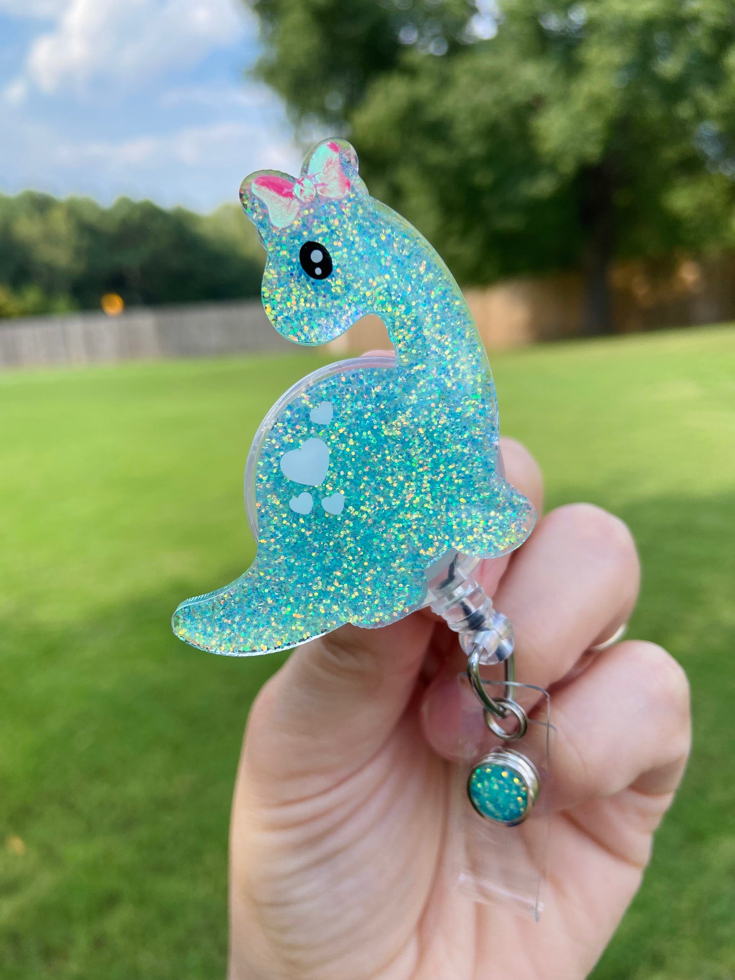 Cute Dinosaur Badge Reel
