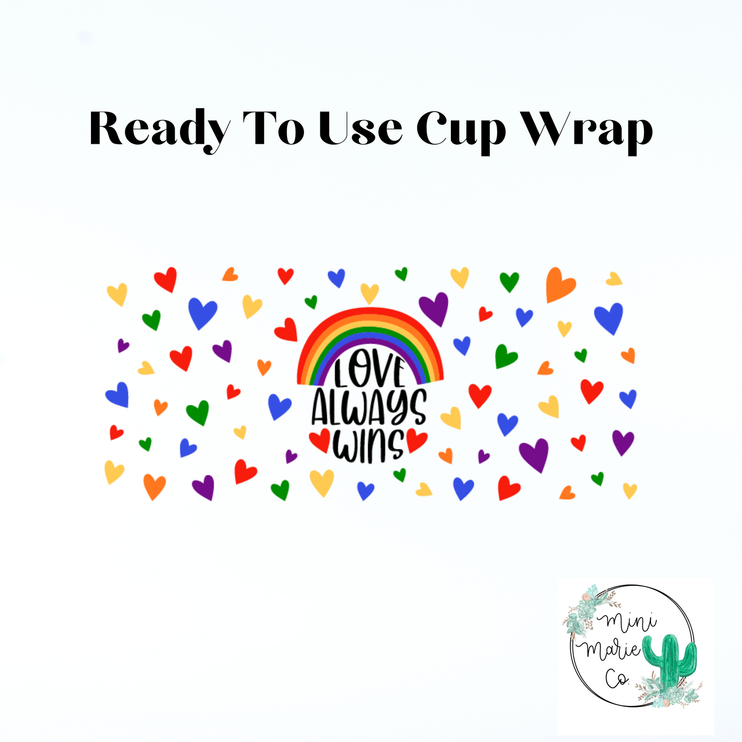 Love Wins 16oz Libbey Glass Wrap