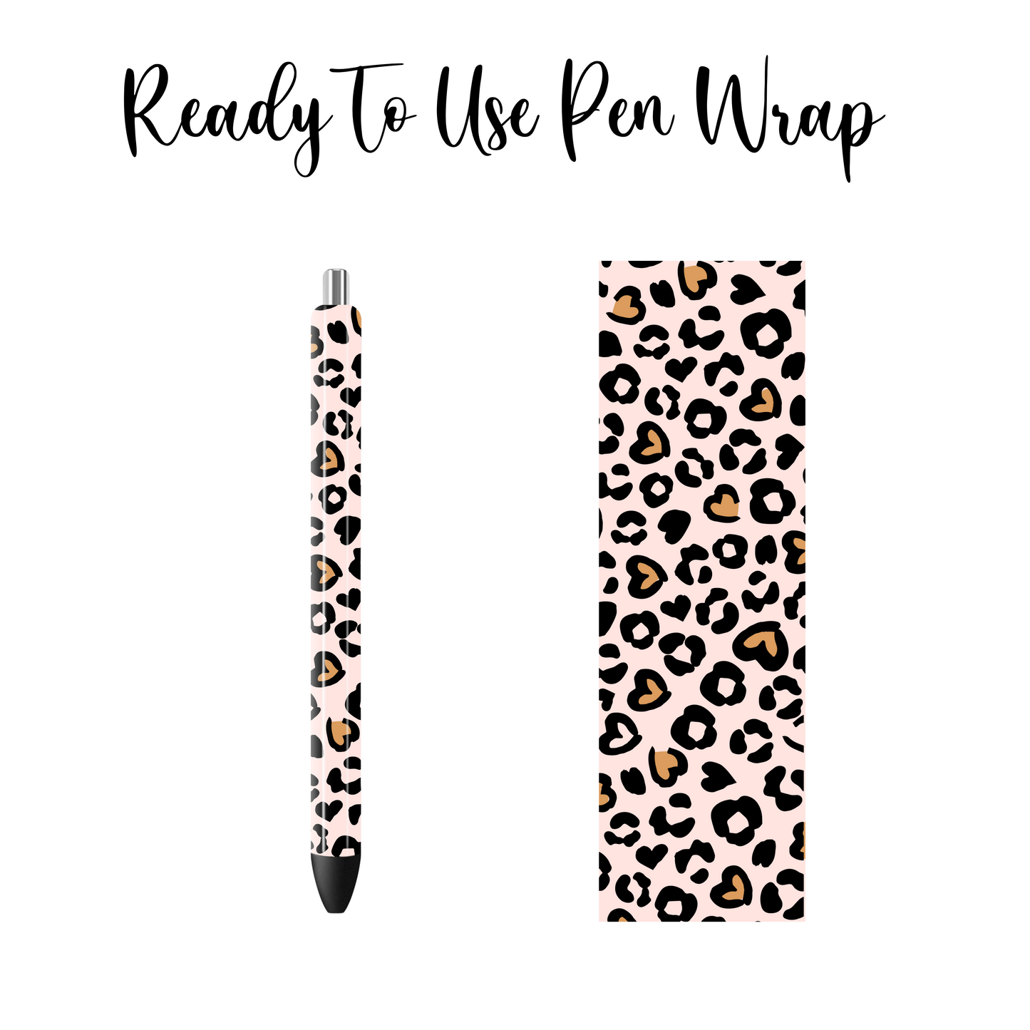 Pink Cheetah Spots Pen Wrap