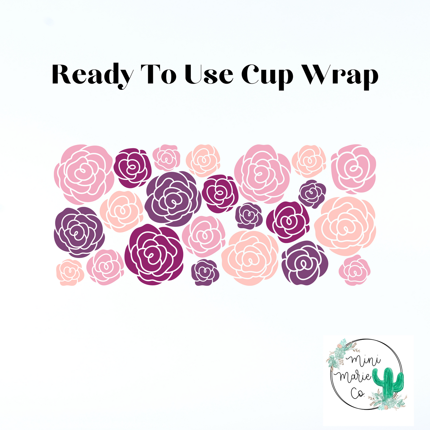 Rose Petal 16oz or 20oz Libbey Glass Wrap