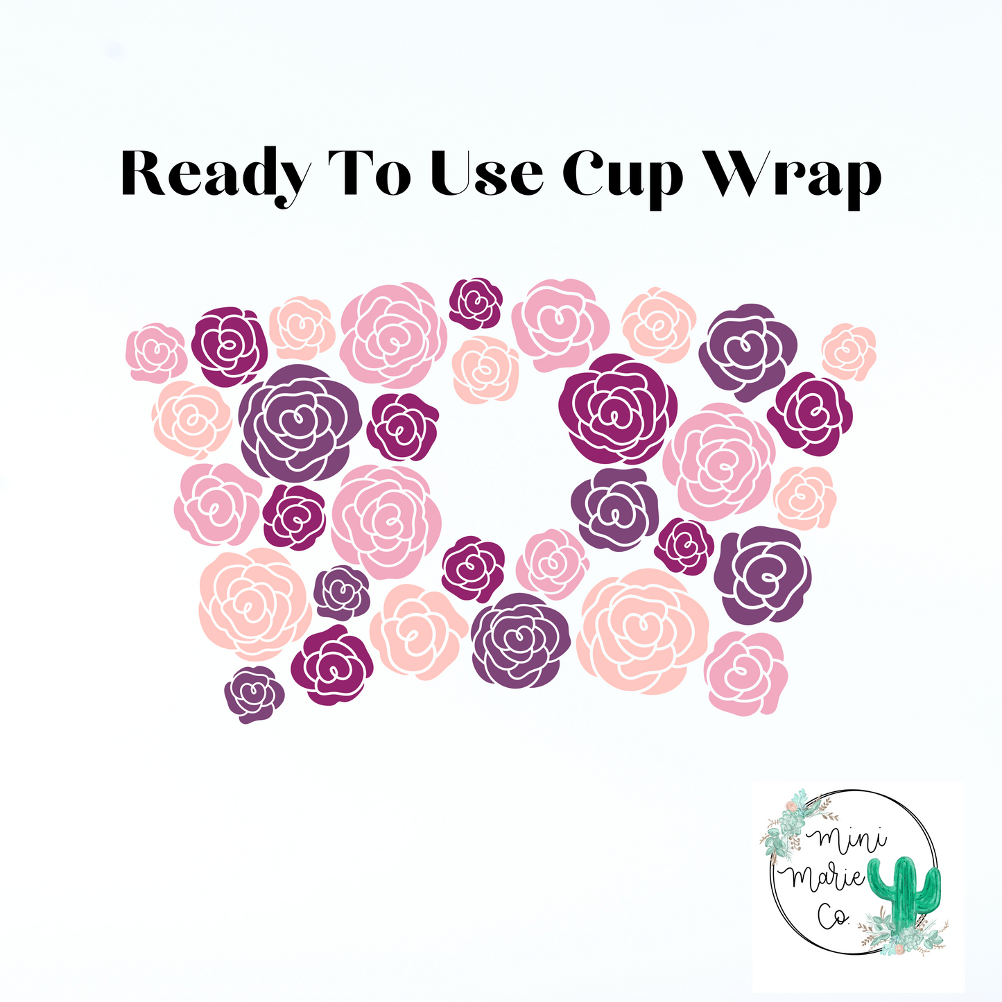Rose Petal 24oz Cold Cup Wrap