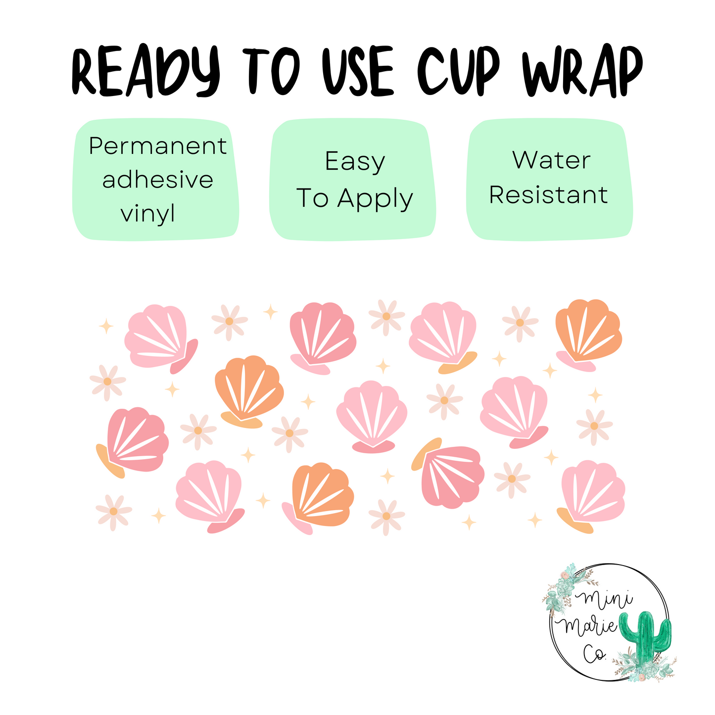 Shell 16 ounce cup wrap