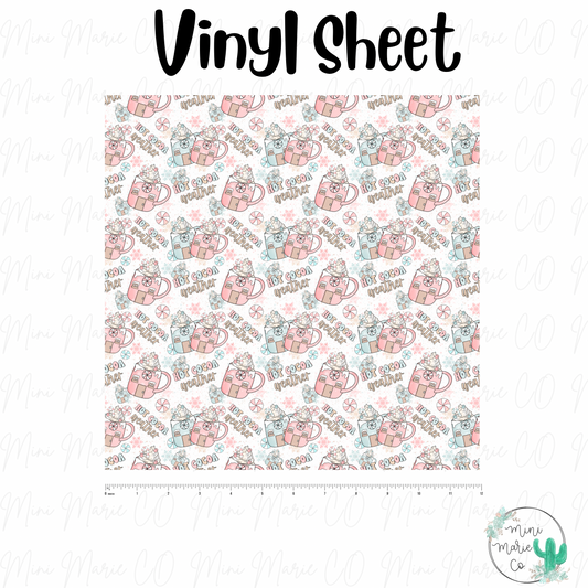 Hot Cocoa Vinyl Sheet 12x12